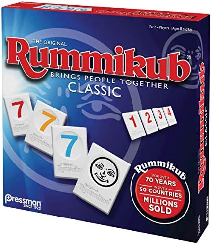Pressman Rummikub - The Original Rummy Tile Game | Exciting Family Game of Strategy and Luck | Promotes STEM Skills | For Kids, Teens