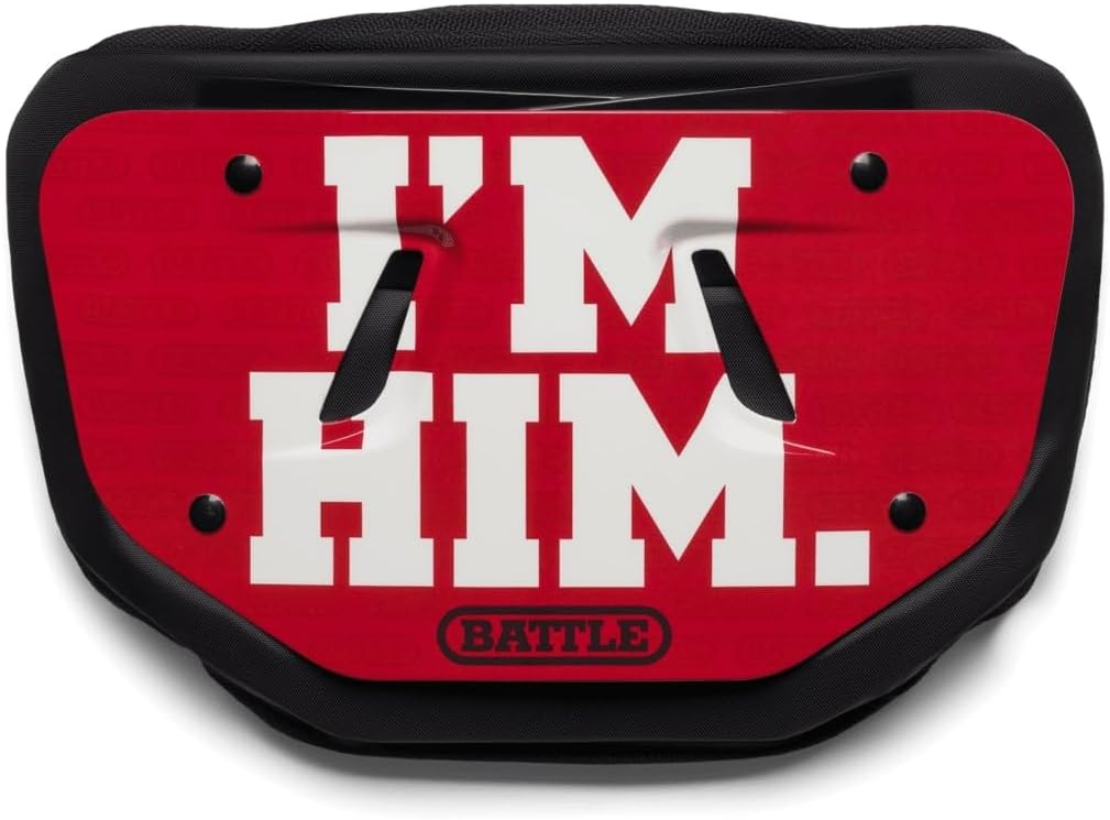 Battle Sports Novelty Football Back Plate, Kids, Adults