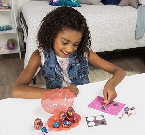 Hatchimals CollEGGtibles, Mermal Magic 6 Pack Shell Carrying Case with Season 5 CollEGGtibles, for Kids Aged 5 and Up (Color May Vary)