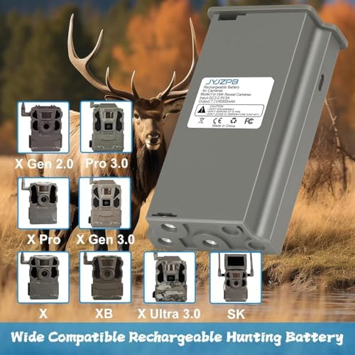 2 Pack for Reveal Lithium Battery Pack, Compatible for Trail Camera Pro 3.0 | for Reveal Cellular Trail Game Camera X Gen 3.0, Pro 3.0, X, X Ultra 3.0