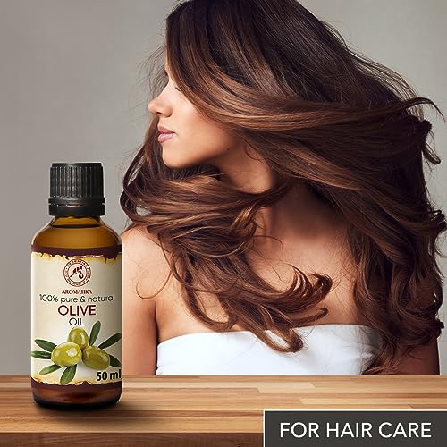Olive Oil Extra Virgin 1.7 Fl Oz - 100% Pure Unrefined - Best for Hair - Skin - Nails - Lips - Face - Body - Scalp - Great for Beauty - Massage Oil