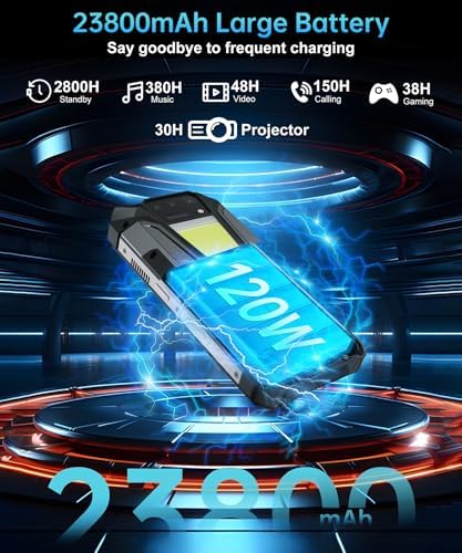 8849 Tank 2 Pro Phone, Rugged Android Smartphone with 23800mAh Big Battery | 6.79’’, Built-in Projector, Android 15