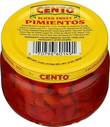Cento Pimientos Sliced 4.0 OZ (Pack of 2)