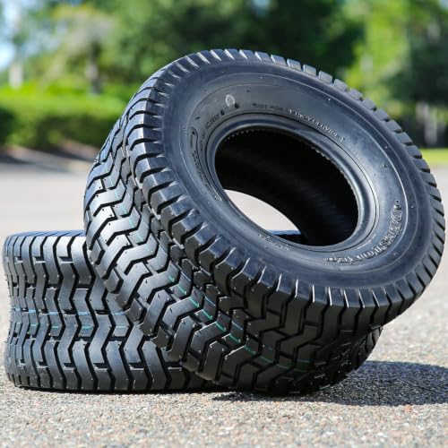 Deestone 1020355 D265 TURF Lawn & Garden Tire - 20X8.00-8 4-Ply | Lawn Mower & Garden Tractor All Season Traction 79A3 Rated 4 Ply Bias Construction