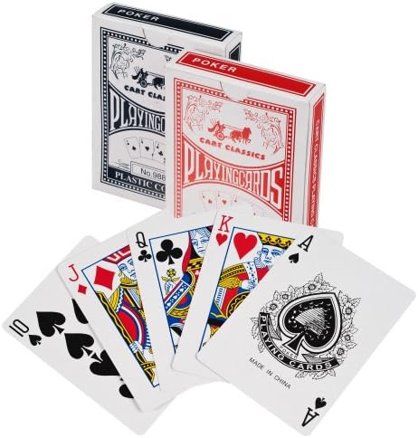 Poker Chip Set - 11.5g Poker Set with Cards, Buttons, Carrying Case, and 500 Chips for Texas Hold'em and Blackjack Games by Trademark Poker