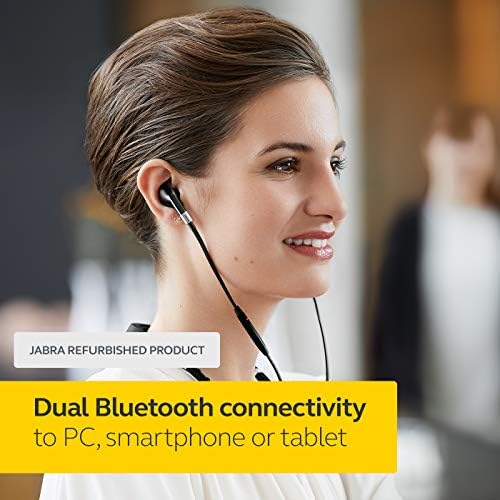 Jabra Evolve 75e MS Optimized Wireless Bluetooth Earbuds in Ear Noise Cancelling with Professional Sound (Renewed)