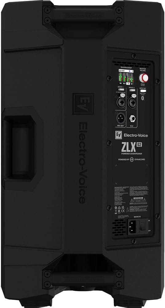 Electro-Voice ZLX-12P-G2 12"" 2-Way 1000W Bluetooth-Enabled Powered Loudspeaker (Black) Bundle with Auray SS-4420 Steel Speaker Stand