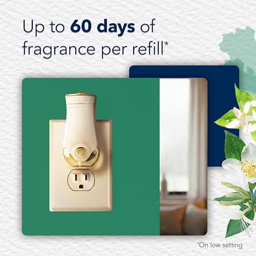 Glade PlugIns Refills Air Freshener, Sea Mist & Cypress, Scented and Essential Oils for Home and Bathroom, 0.67 Fl Oz, 5 Count