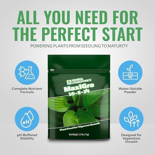 General Hydroponics MaxiGro Plant Food for Vigorous Growth, 2.2 lbs.