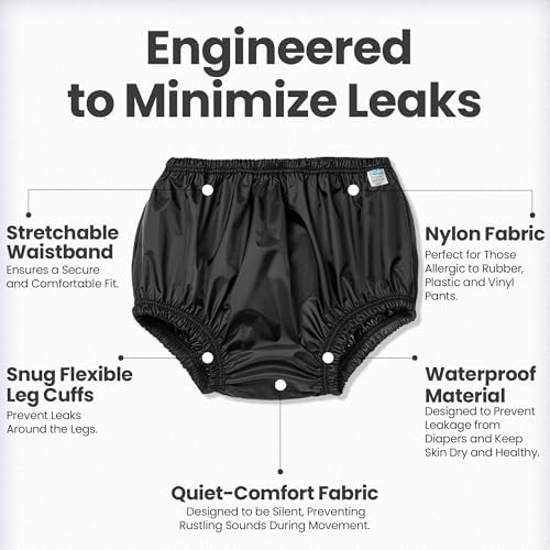Incontinence Leak-Protection, Washable Pull-On Diaper Cover Pant, Advanced-Cool-Lightweight-Durable- Kleinert's (Beige, XX-Large)