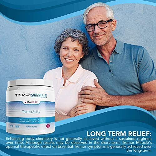 Real Science Nutrition Tremor Miracle - Essential Tremor Herbal Supplement Powder for Hands, Legs, Feet, Head Tremors (13.4 Oz, Grape Flavor) (3)