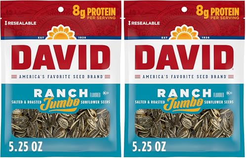 DAVID Jumbo Sunflower Seeds, Ranch Flavor, 5.25 oz.