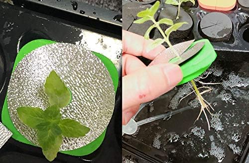 HORTIPOTS 2-Layered Clone Collars w 2 in Net Pots & Reflective Lids