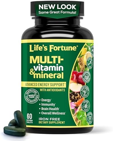 Life’s Fortune Liquid Multivitamin for Adults and Seniors – Fast Absorption Vitamins and Minerals with 90+ Nutrients for Energy and Immune Support – Easy to Digest, Sugar Free, Tropical Flavor, 32 oz