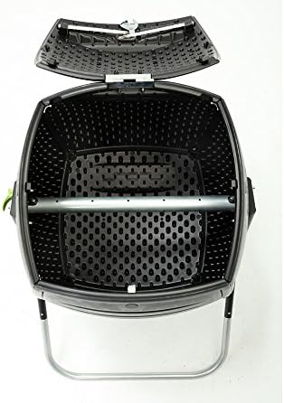 Lifetime 60076 50 gal Compost Tumbler, Black
