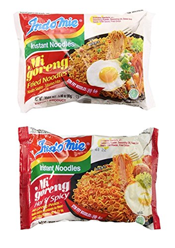 Indomie Mi Goreng Instant Stir Fry Noodles, Halal Certified, Original Flavor (Pack of 30)