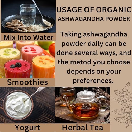 Herbs Botanica Ashwagandha Root Powder Withania Somnifera Powder Ashwaganda Ayurvedic Herbal Supplement Support and Strength 5.3 oz