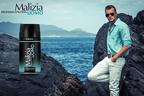 Malizia Uomo Aqua Deodorant Spray 150 Ml / 5 Oz.