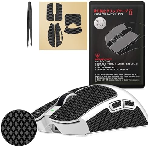 HOTLINEGAMES 2.0 Plus Anti Slip Tape Compatible With Razer Basilisk V3 X HyperSpeed, Basilisk V3 Pro / V3, Basilisk Ultimate Gaming Mouse Grip Tape