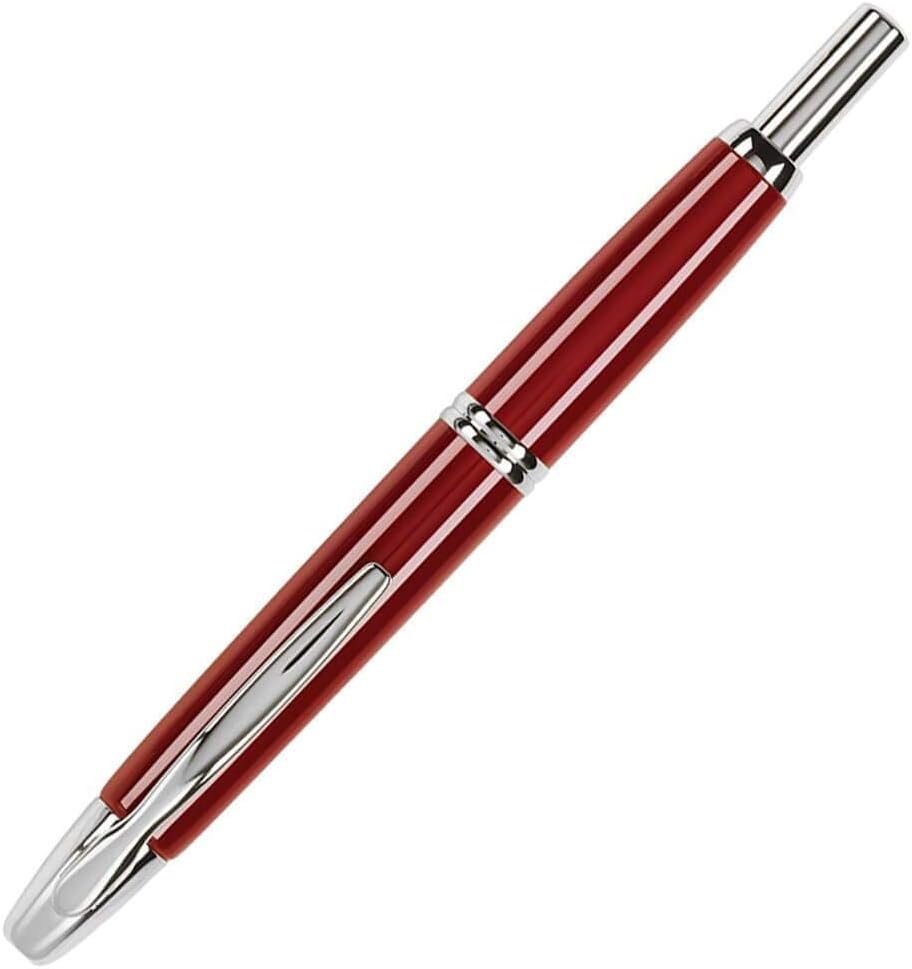 PILOT Vanishing Point Collection Refillable & Retractable Fountain Pen, Matte Black Barrel, Blue Ink, Fine Nib (60580)