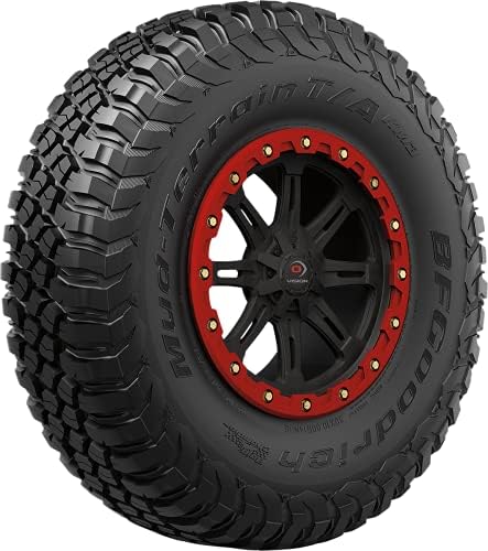BFGoodrich Mud Terrain T/A KM3 Radial Car Tire for Light Trucks, SUVs, and Crossovers, 32x10.00R15NHS/8PR Q 124Q | ATV & UTV Mud Terrain All Season Traction 124Q Rated D (8 Ply) Radial Construction Raised Black Letters Tire