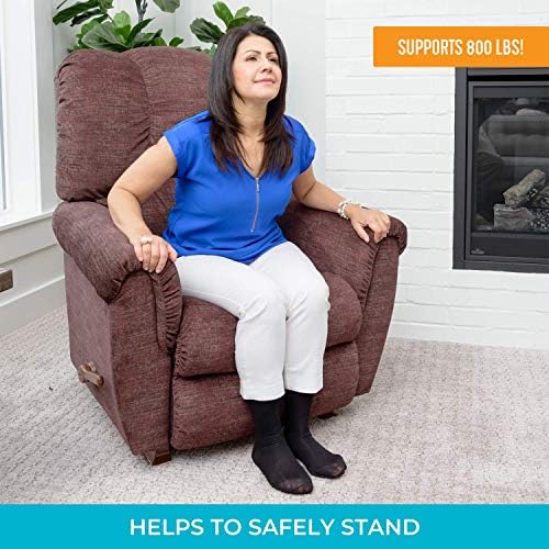 Stander Recliner Risers, Non-Slip Chair Lifters for Adults, Seniors, and Elderly, Low Profile Seat Raiser for Sitting and Standing Assistance
