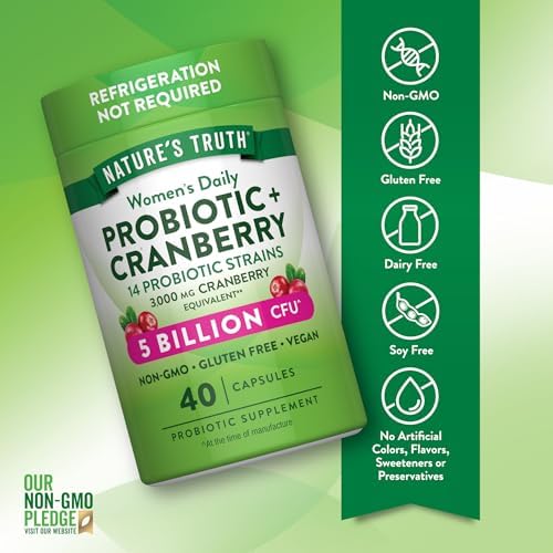 Nature's Truth Probiotics for Women | 5 Billion CFUs Daily