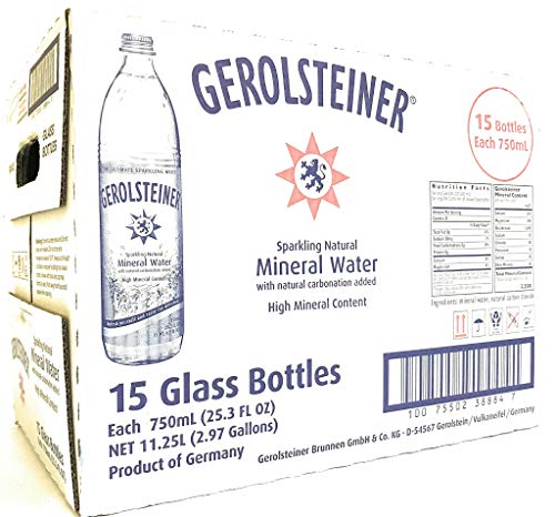 Gerolsteiner, Water Sparkling Mineral, 25.36 Fl Oz, 15 Pack