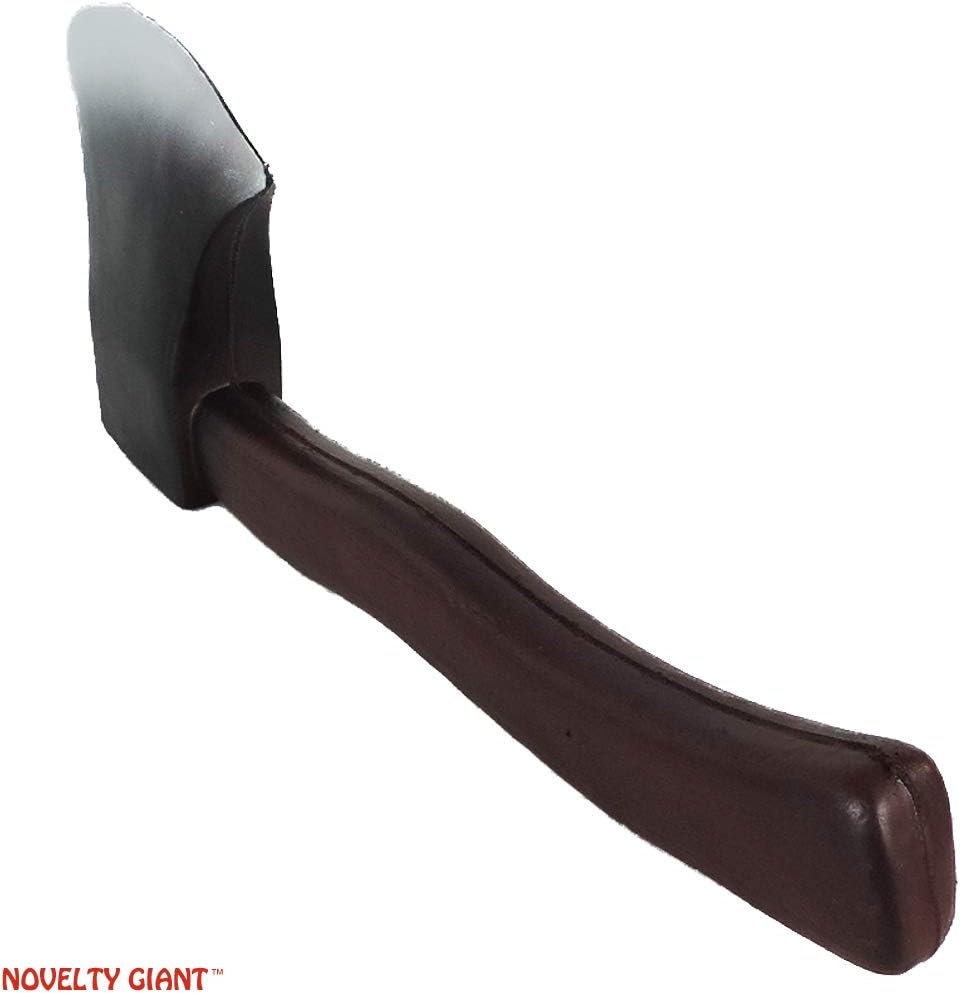 12" High Density Foam Hand Axe Viking Barbarian Theater Prop Brown