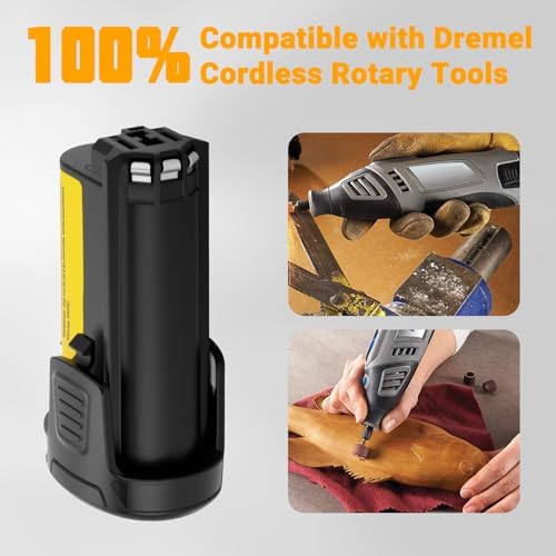 Joiry 2-Pack Replacement Dremel 8100 Battery, 8V 3000mAh Li-ion