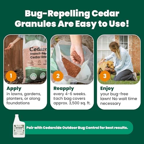 Cedarcide Complete Pest Control Kit (Small): Cedarcide Original Pint + Outdoor Bug Control Concentrate, & Cedar Granules