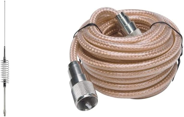 Tram 5,000-Watt Penetrator Sparrow 26 MHz to 30 MHz CB Antenna with 49-1/4 Inch Stainless Steel Whip and 6-Inch Shaft