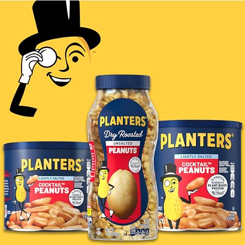 Planters Unsalted Dry Roasted Peanuts, 35 Ounce