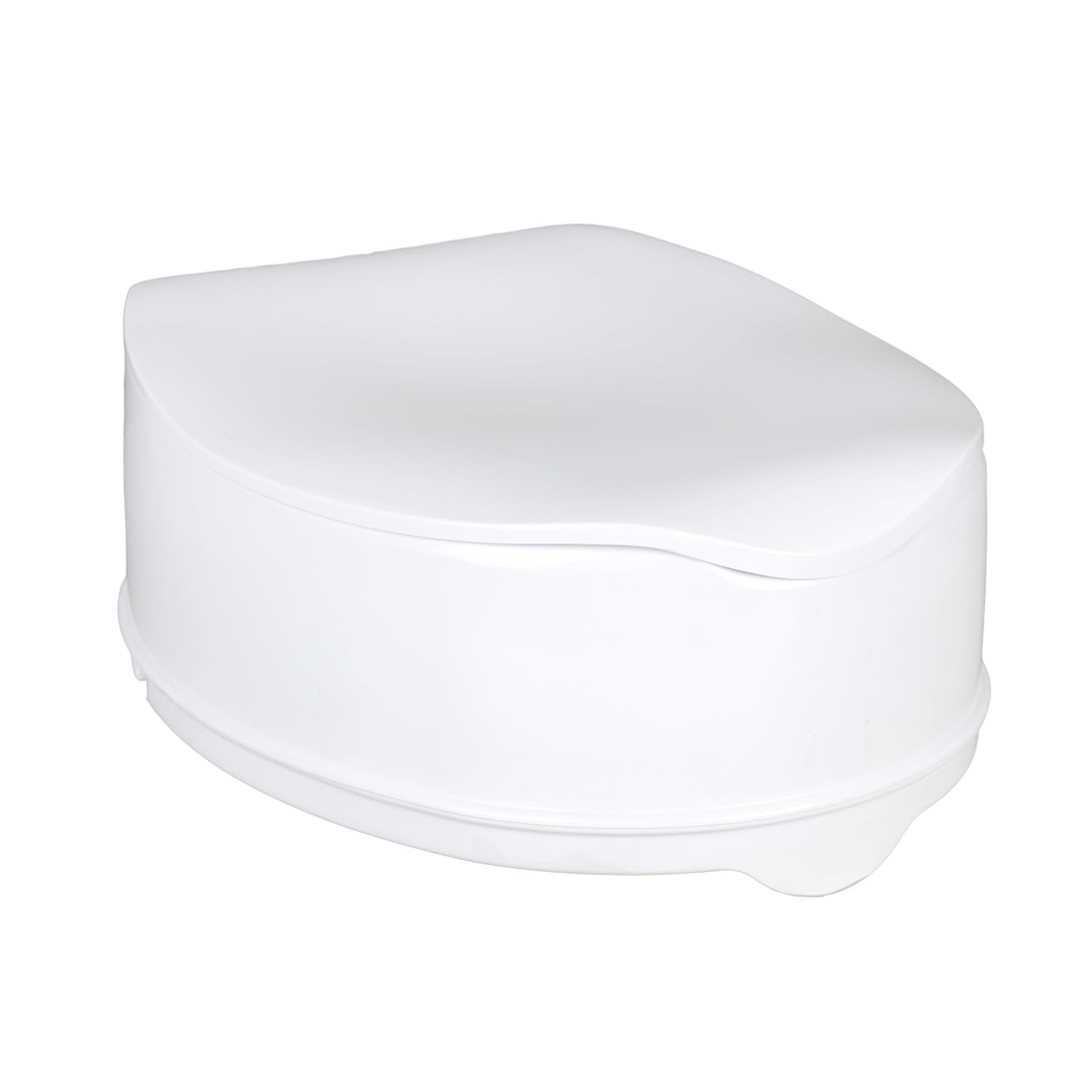 Homecraft Savanah Raised Toilet Seat 2" with Lid, Elongated & Elevated Lock Seat Support for Elderly, Handicapped and Disabled Users, White Colour | Elevated toilet seat riser for seniors and elderly; universal fit for most standard toilets, portable and…