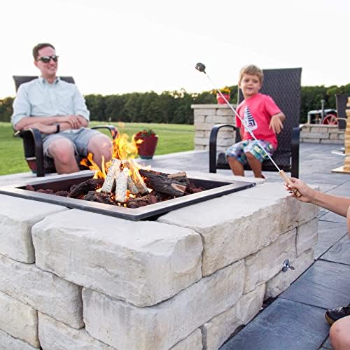 Skyflame 6 Small Piece Set of Birch Ceramic Wood Logs | For All Types of Indoor Gas Inserts, Ventless & Vent Free, Propane, Gel, Ethanol