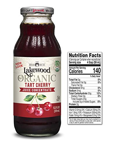 Lakewood Organic Tart Cherry Concentrate Juice, 12.5 Ounce
