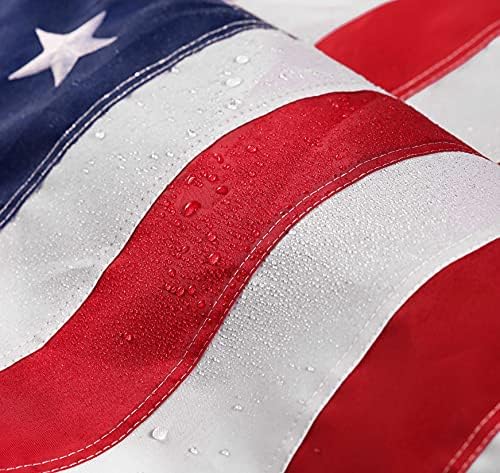 American Flag 6x10 ft: Long Lasting and Heavy Duty Nylon US Flags | Embroidered Stars, Sewn Stripes, Brass Grommets, UV Protection Perfect for Outdoors! USA Flag