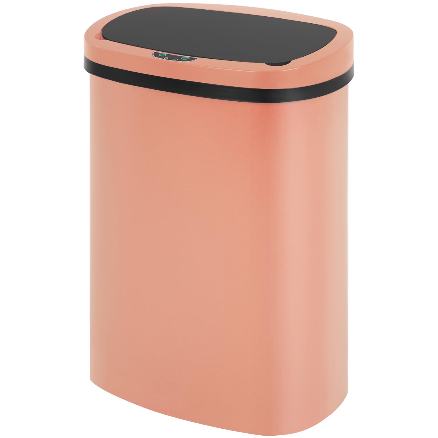 FDW | 13 Gallon Stainless Steel Trash Can with Lid | Silver