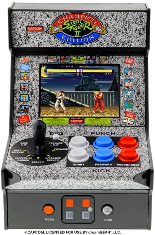My Arcade Micro Player Mini Arcade Machine: Galaga Video Game, Fully Playable, 6.75 Inch Collectible, Color Display, Speaker, Volume Buttons, Headphone Jack - Electronic Games