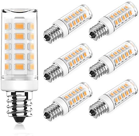 KLG E12 LED Bulb, Mini Candelabra Base, 4W (40W Equivalent), 5000K Daylight White Non-Dimmable, T3/T4 Small Bulb for Ceiling Fans and Chandeliers