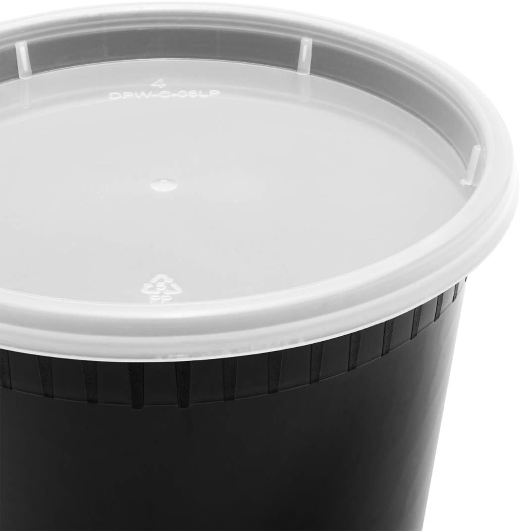 Karat [32oz - 240 ct] Clear PP Injection Molded Round Deli Containers with Lids (FP-IMDC32-PP)