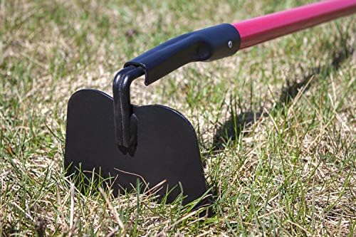 BULLY TOOLS 12-Gauge Garden Hoe for Gardening, Heavy Duty Draw Hoe for Weeding, Cultivating and Turning Soil