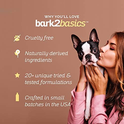 Bark2Basics Pomegranate Greek Yogurt Dog Shampoo, 1 Gallon, Protein Pet Shampoo, Feeds Protein to Hair