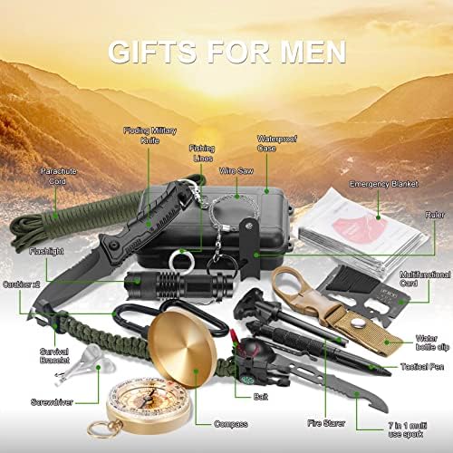 Gifts for Men Fathers Day Emergency Survival Kit