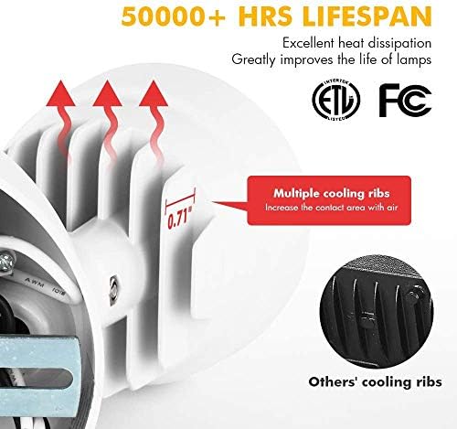 LUTEC 2 Packs P6221B 2000 Lumen 18 Watt 28 LED Dual-Head Flood Light Outdoor, Waterproof Exterior Security Wall Light for Patio, Garden,Yard-Black
