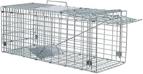 ANT MARCH Live Animal Cage Trap 24" Steel Humane Release Rodent Cage