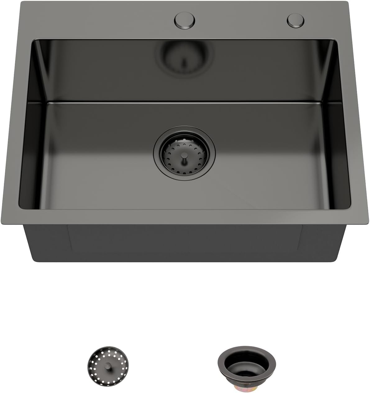 Mocoloo 13 Inch Drop in Bar Sink - 13" x 15" Small Kitchen Sink T304 Stainless Steel Handmade Single Bowl Round Corner Topmount Wet Bar Sink for