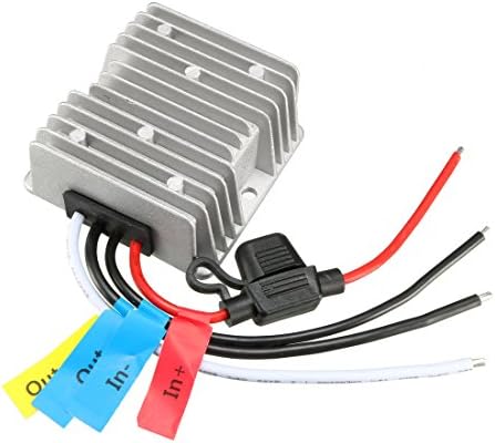 uxcell Power Converter Regulator DC12V/24V to DC6V 25A 150W Waterproof Voltage Convert Transformer