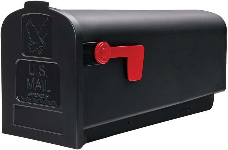 Gibraltar Mailboxes Parsons Medium Capacity Rust-Proof Plastic White, Post-Mount Mailbox, PL10W0201