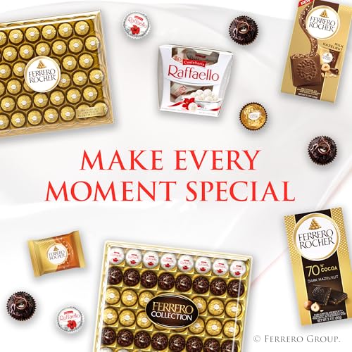 Raffaello Almond Coconut Candy, 15 Individually Wrapped Gourmet Candy Box, 6 boxes, 5.3 oz